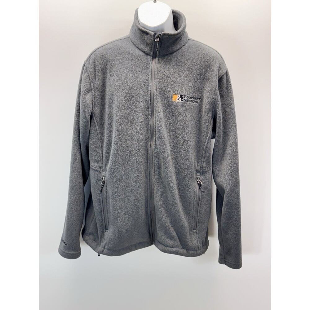 Port Authority Men’s Full Zip Fleece Jacket Black Large K&E Equipment Services